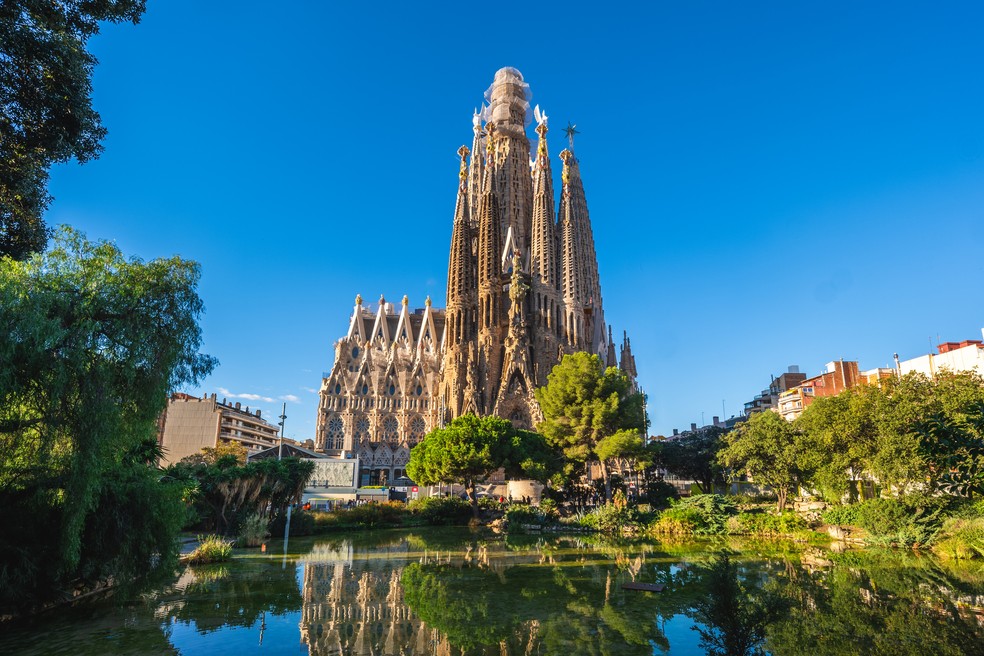 Sagrada Família, Espanha — Foto: Jui-Chi Chan/GettyImages