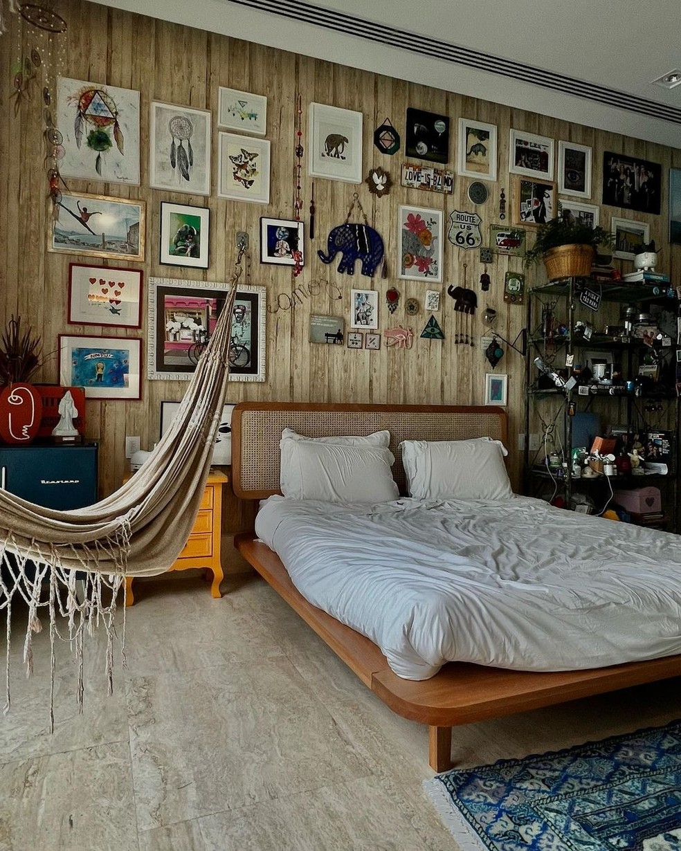 Antigo quarto de Giulia Costa  — Foto: Reprodução/Instagram