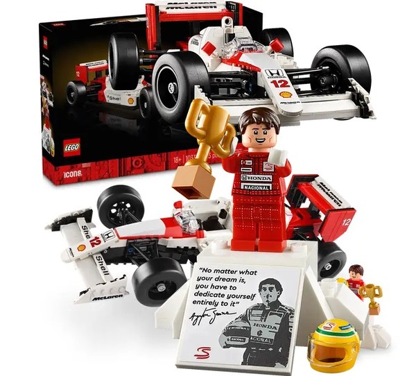 Ayrton Senna é homenageado com LEGO que reproduz McLaren