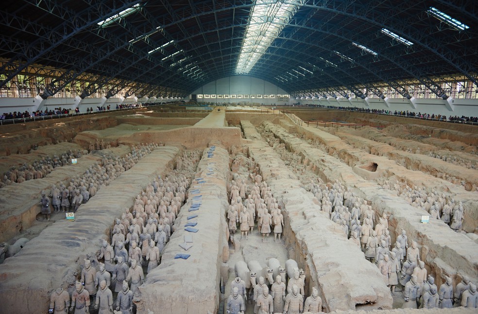 Mausoléu de Qin Shi Huang, China — Foto: Tuul & Bruno Morandi/Getty Images
