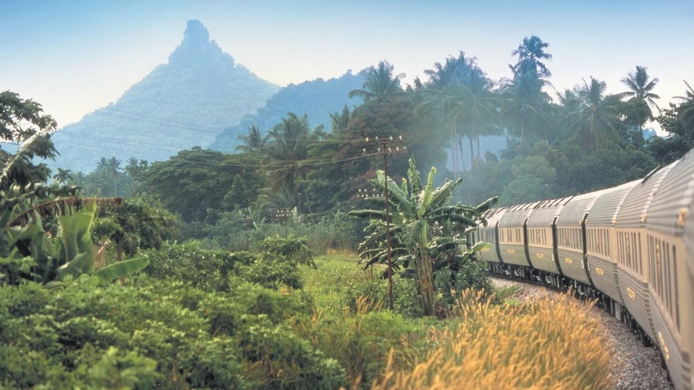 Viagem em trem de luxo pelo Sudeste Asiático dura três noites e custa R$ 16 mil — Foto: Divulgação/Belmond