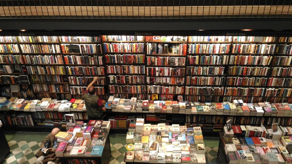 Brasil aparece uma vez em lista de '150 livrarias para conhecer antes de você morrer' — Foto: Divulgação/Livraria da Travessa