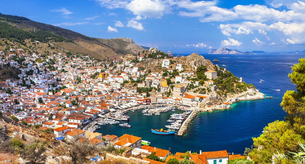 Ilha paradisíaca na Grécia proíbe o trânsito de carros — Foto: Getty Images
