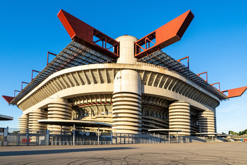 Estádio Giuseppe Meazza de Milão, ou Estádio San Siro, na Itália — Foto: Wikimedia Commons