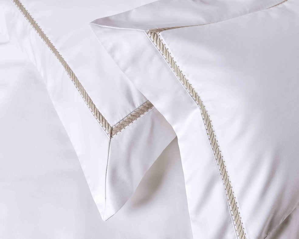 La dolce vita: Trussardi evoca o estilo de vida da riviera italiana em jogos de cama — Foto: Divulgação