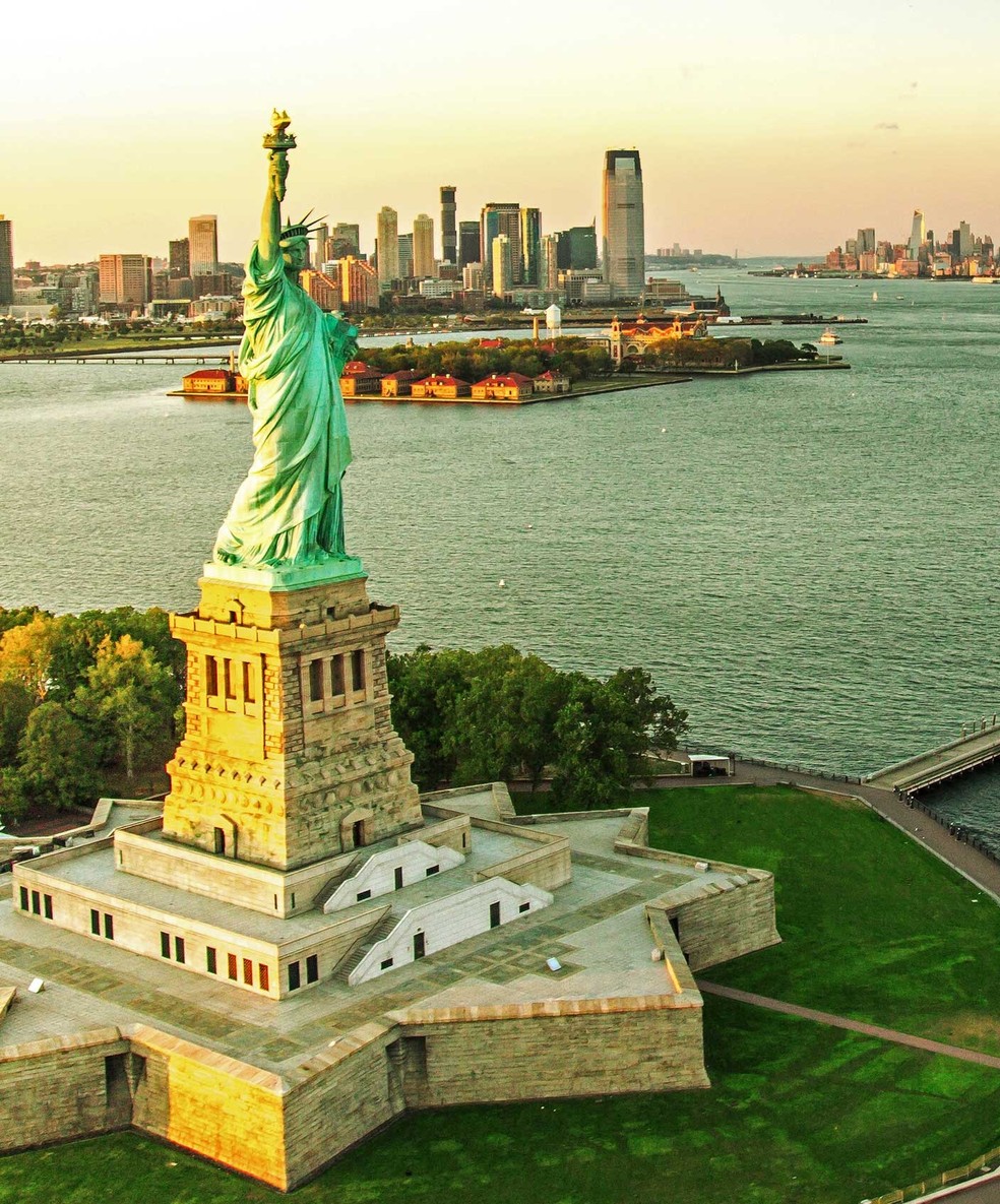 Estátua da Liberdade está localizada em Nova York, nos Estados Unidos — Foto: Divulgação/NY.gov