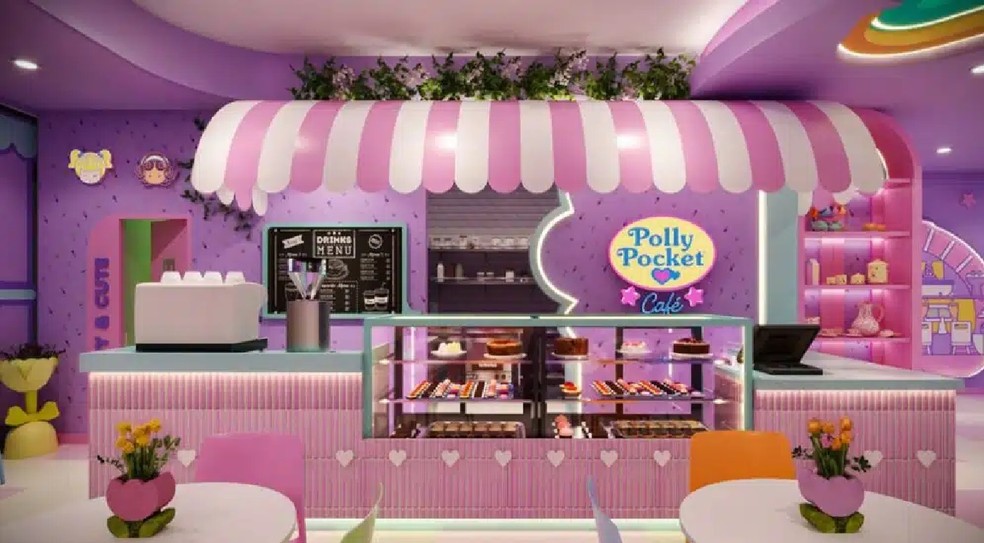 Lembra da Polly Pocket? Boneca inspira cafeteria no México — Foto: Divulgação/Mattel