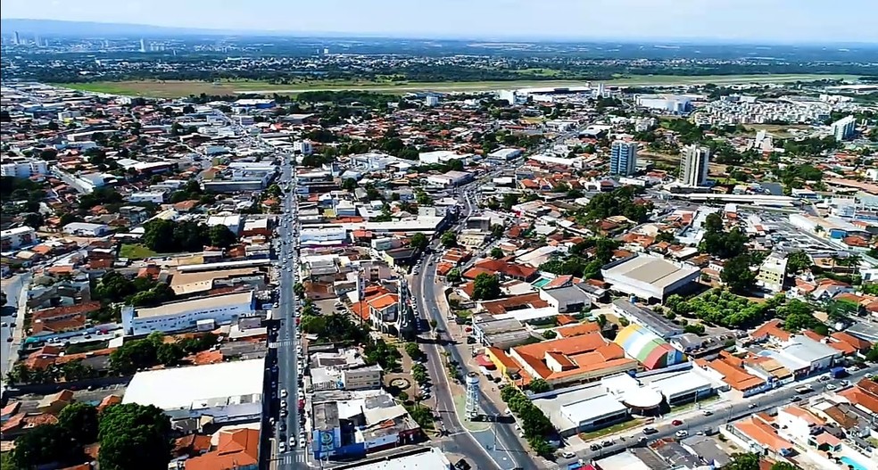 Visão aérea de Várzea Grande — Foto: Wikimedia Commons