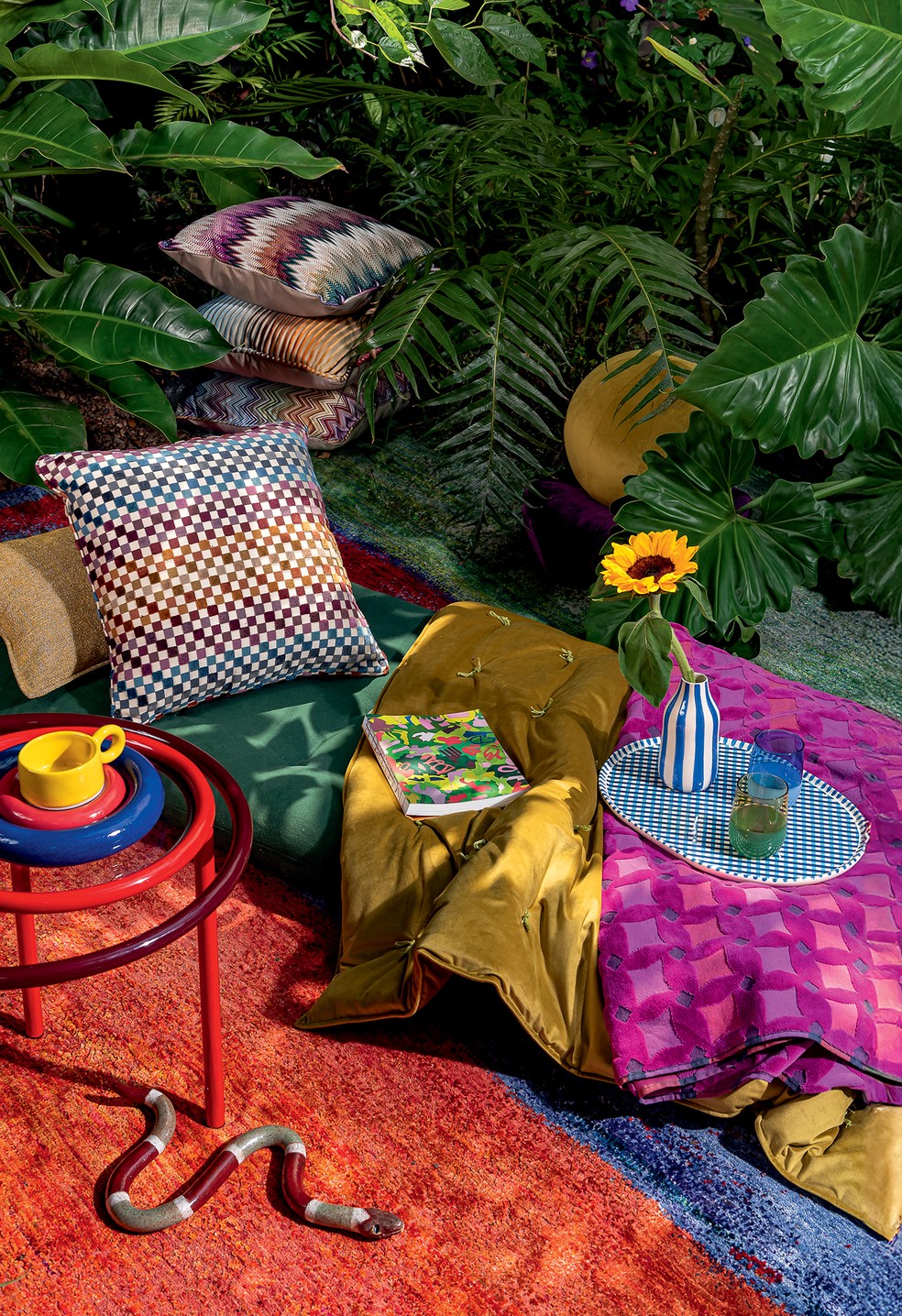 Magia colorida: 6 ambientes mostram como deixar a decoração no clima do verão — Foto: Wesley Diego Emes