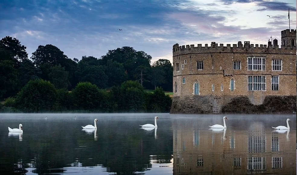 'Castelo mais bonito do mundo' fica na Inglaterra e diária custa R$ 2.800 — Foto: Divulgação/Leeds Castle