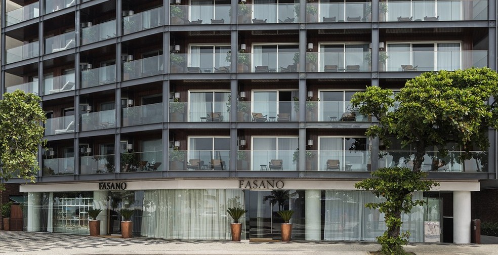 O Hotel Fasano fica na orla de Ipanema — Foto: Divulgação/Fasano