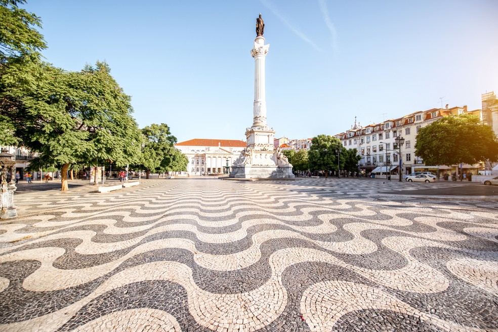  Largo do Rossio, em Lisboa, serviu de inspiração — Foto: Getty Images