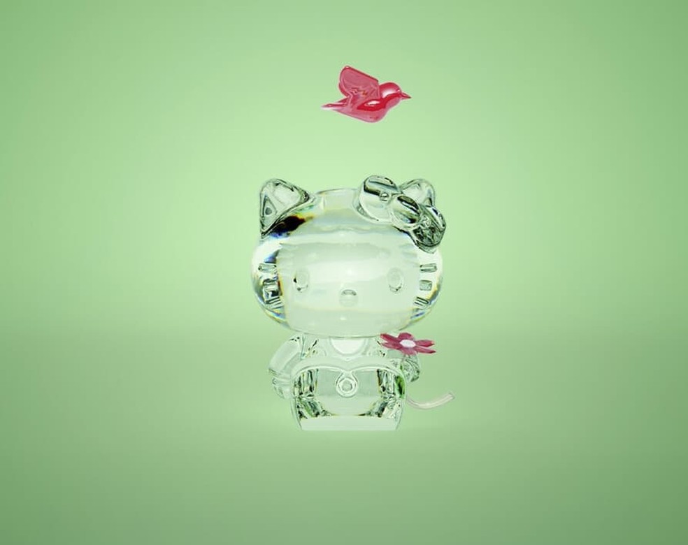 Hello Kitty vira peça de arte em cristal no valor de R$ 2.750 e