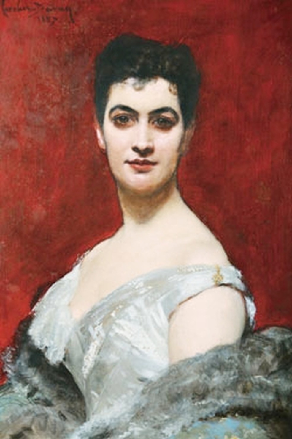 Pintura de Eufrásia Teixeira Leite — Foto: Wikimedia Commons