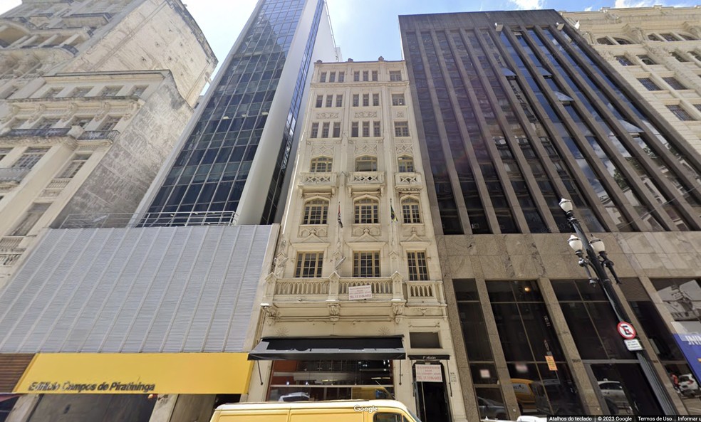 Edifício Armando Lara Nogueira, na Rua Líbero Badaró, em São Paulo — Foto: Reprodução/Google Street View