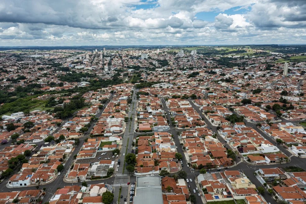 Visão aérea de Botucatu — Foto: Getty Images