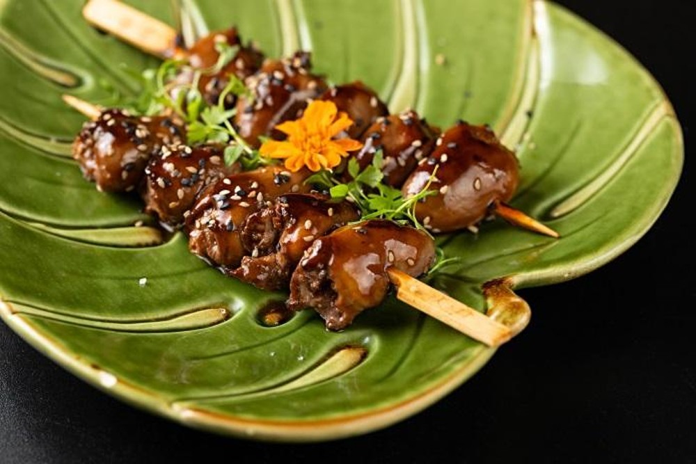Receita de coração de pato com barbecue coreano