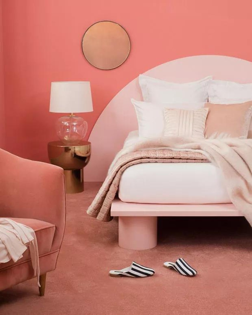 Décor do dia: quarto de casal em tons de rosa (Foto: Reprodução/Divulgação) — Foto: Casa Vogue