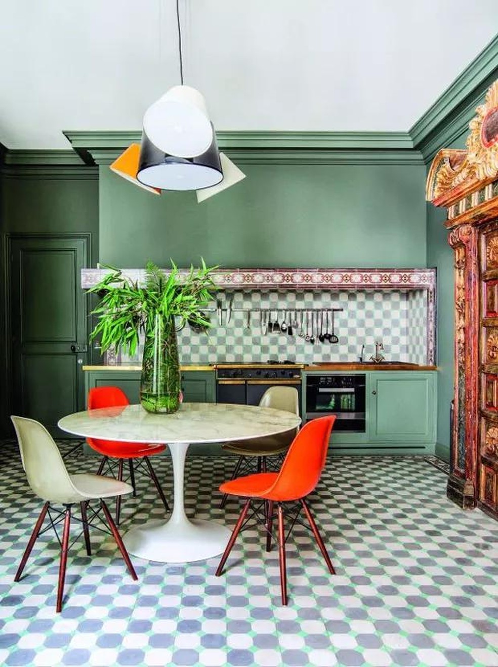 10 cozinhas em diversos tons de verde (Foto: Reprodução) — Foto: Casa Vogue