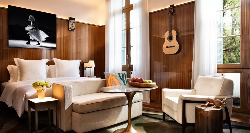 Quarto de hotel em São Paulo é eleito o melhor da América do Sul — Foto: Divulgação/Rosewood