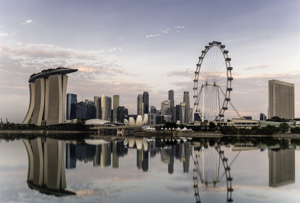 Marina Bay Sands, em Singapura — Foto: Martin Puddy/Getty Images