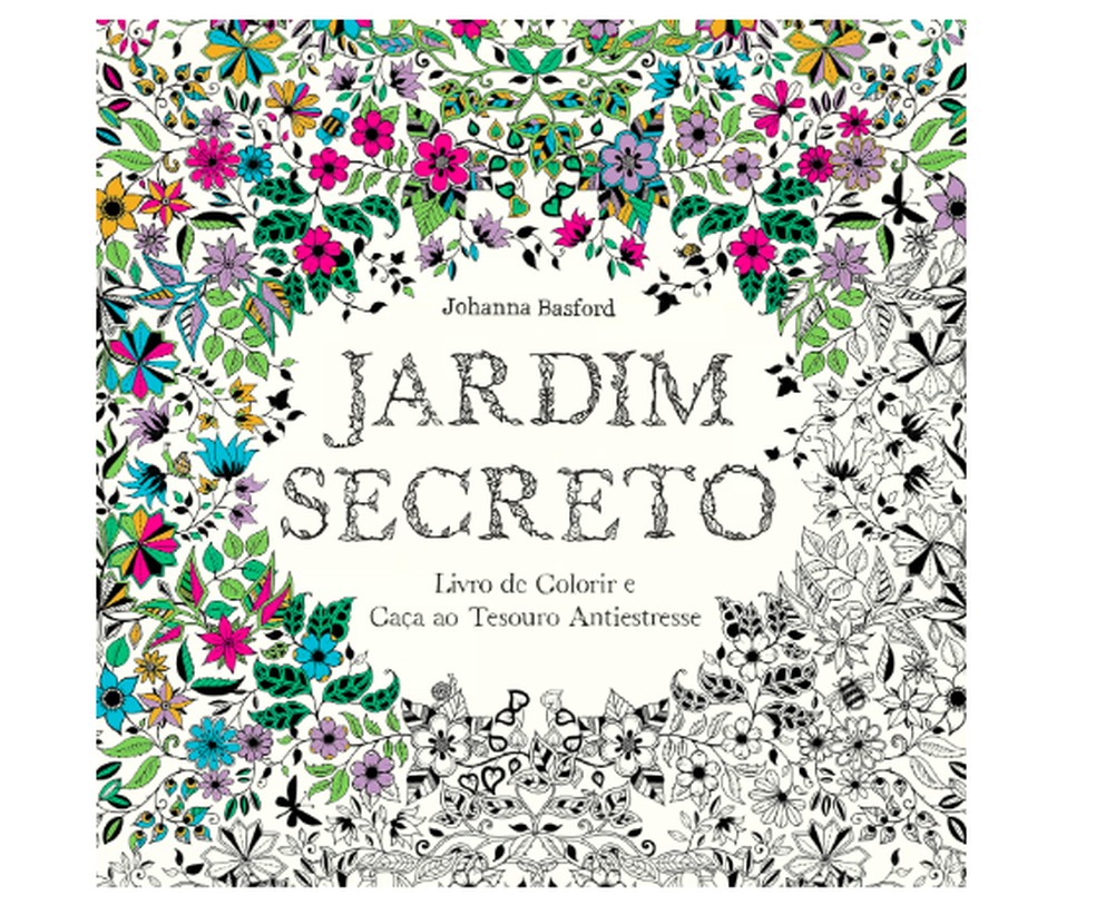 Jardim secreto: Livro de colorir e caça ao tesouro antiestresse — Foto: Reprodução/Amazon