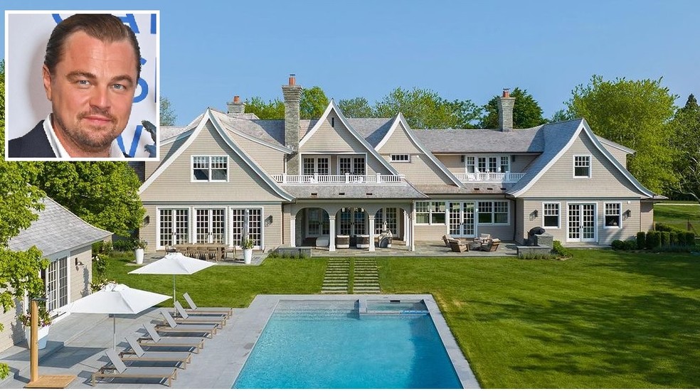 Mansão alugada por Leonardo DiCaprio custa R$ 140 mil por fim de semana — Foto: Divulgação/Hamptons Real Estate