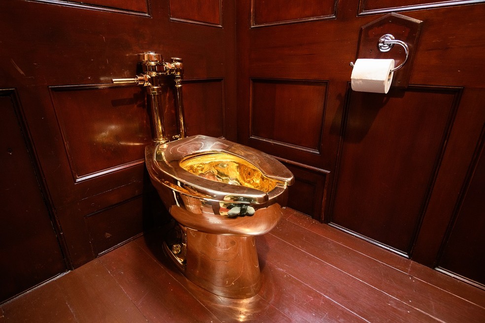 Furto de vaso sanitário de ouro, avaliado em R$ 30 milhões, é solucionado após quatro anos — Foto: Getty Images