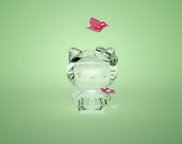 Hello Kitty vira peça de arte em cristal no valor de R$ 2.750 e