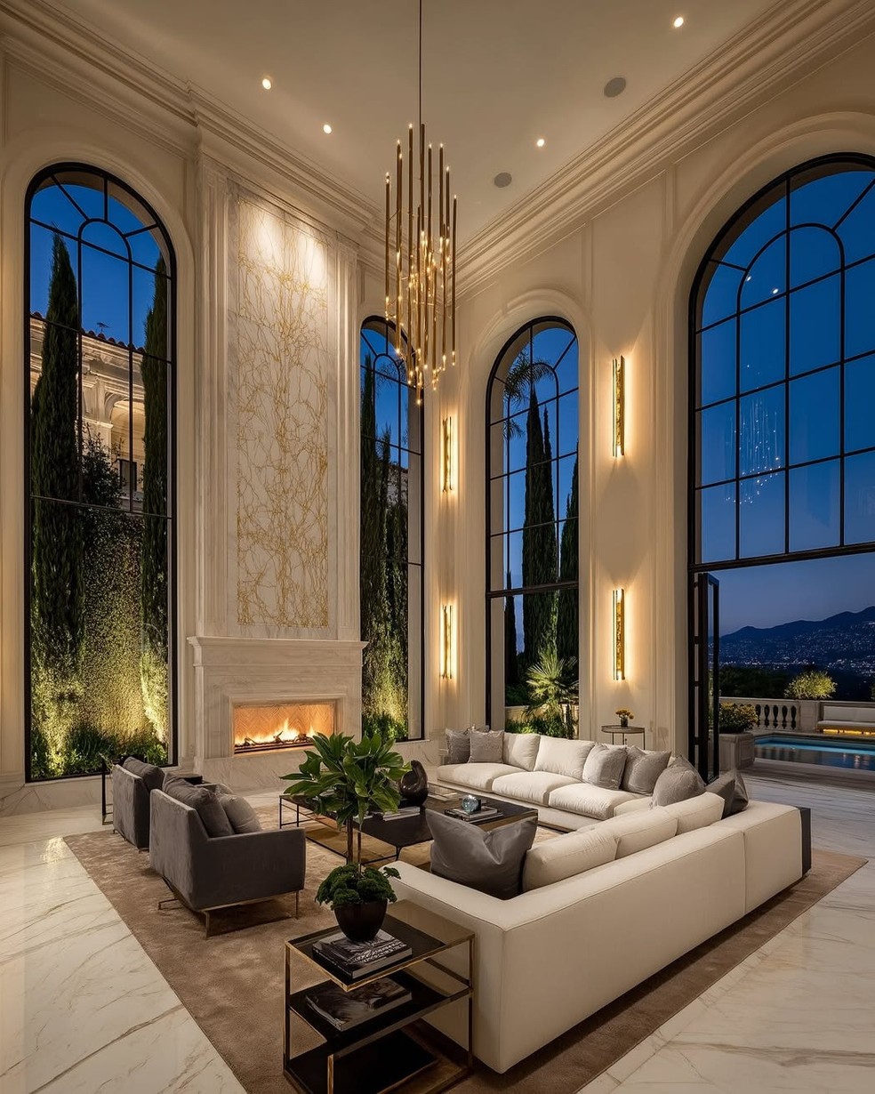 Por dentro de mansão de R$ 3,5 bilhões em Hollywood — Foto: Divulgação