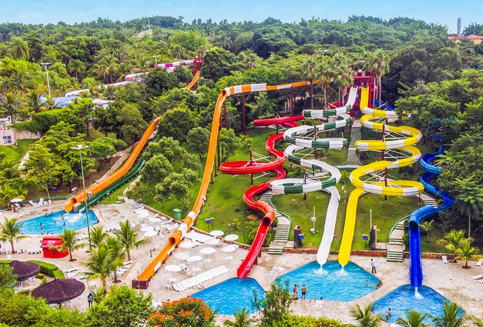8º lugar: Thermas Water Park, em São Pedro (SP), 753 mil visitantes em 2022 — Foto: Divulgação