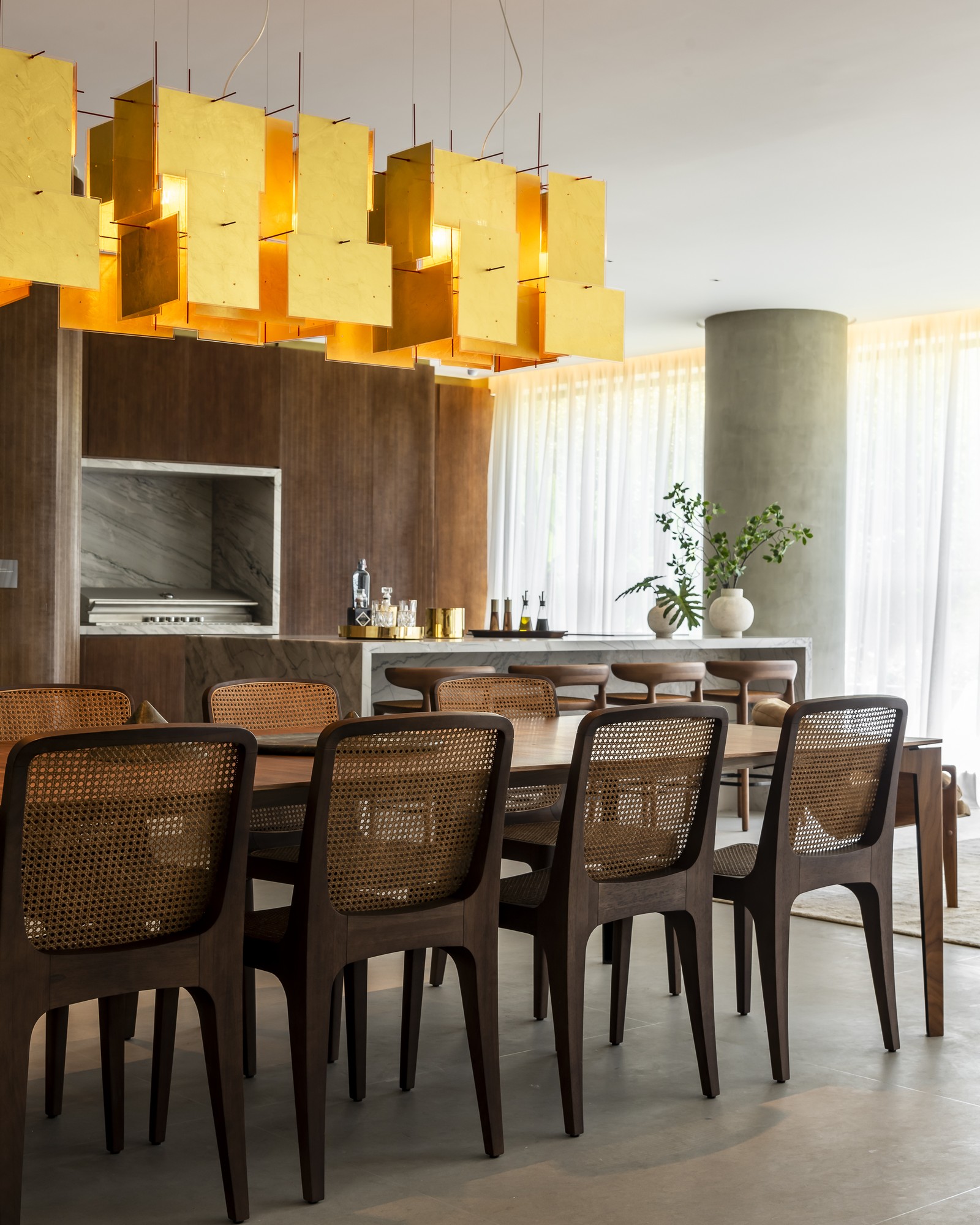 Detalhes do apartamento decorado Faena, projeto do arquiteto Gui Mattos, aberto ao público e localizado ao lado do decorado da Casa Vogue — Foto: Wesley Diogenes