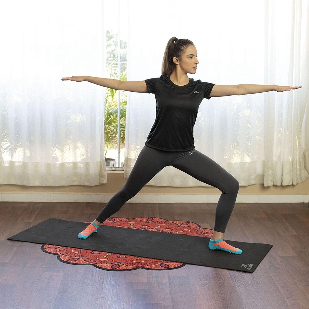 Tapete antiderrapante para yoga — Foto: Reprodução/Amazon