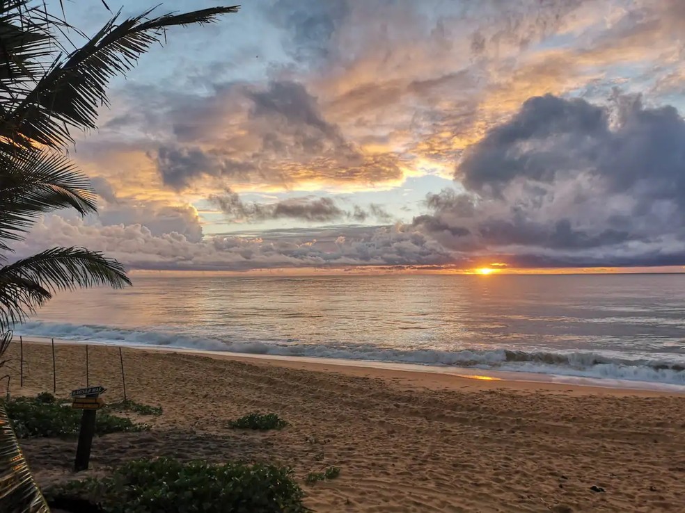 Este nascer do sol é uma das vistas proporcionadas pelo Airbnb — Foto: Divulgação/Airbnb