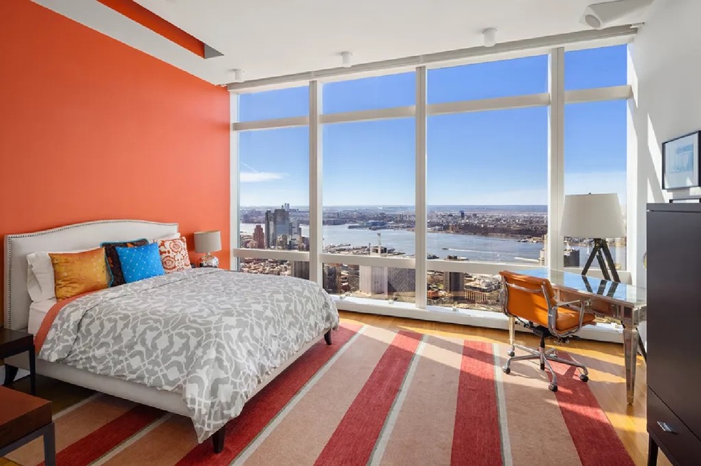 Cobertura no 80º andar de edifício tem vista para quatro estados nos EUA — Foto: Evan Joseph/Sotheby's International Realty