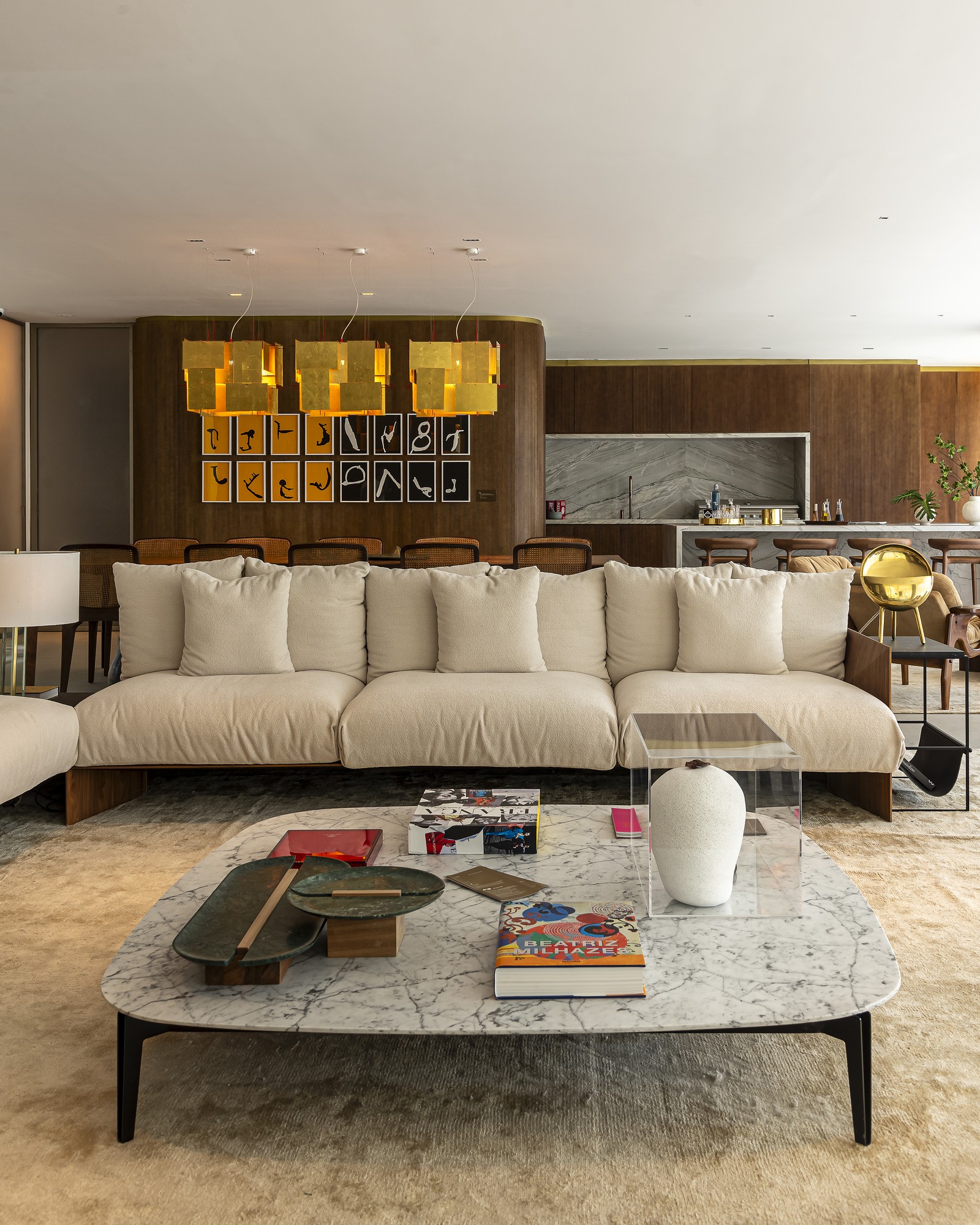 Detalhes do apartamento decorado Faena, projeto do arquiteto Gui Mattos, aberto ao público e localizado ao lado do decorado da Casa Vogue — Foto: Wesley Diogenes
