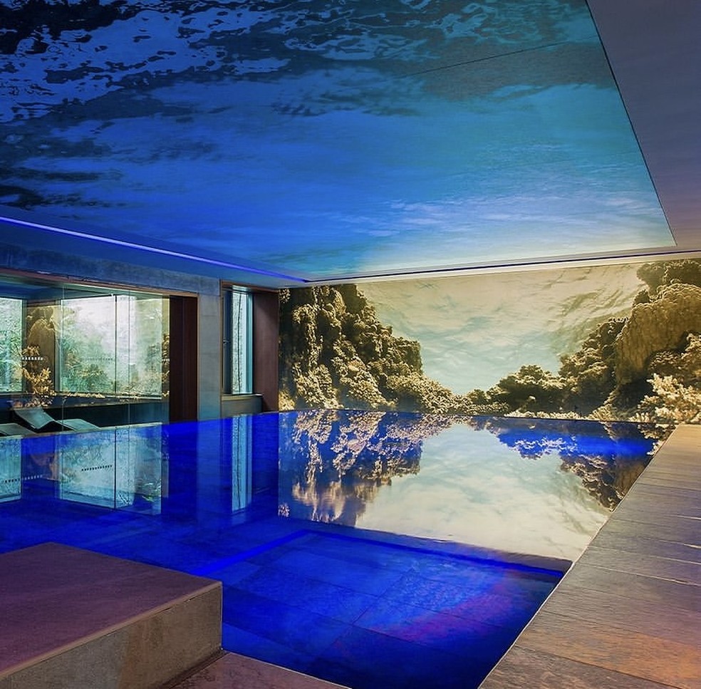 Área de hidroterapia e spa do Hotel MIM em Barcelona, Espanha — Foto: Reprodução/Instagram @hotelmimsitges