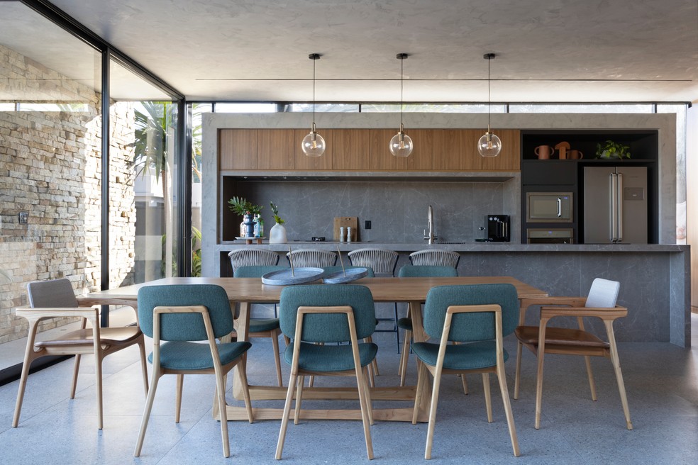Décor do dia: área social moderna com living e varanda integrados