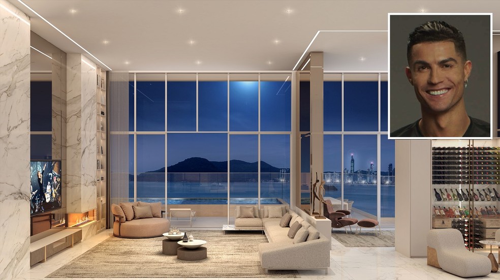 Família de Cristiano Ronaldo tem apartamentos de luxo em Balneário Camboriú — Foto: FG/Divulgação