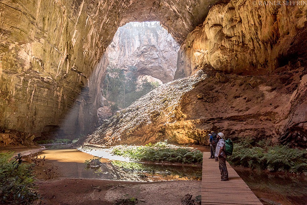 A Gruta do Janelão é uma das maiores atrações do parque — Foto: Divulgação/Instituto Chico Mendes de Conservação da Biodiversidade