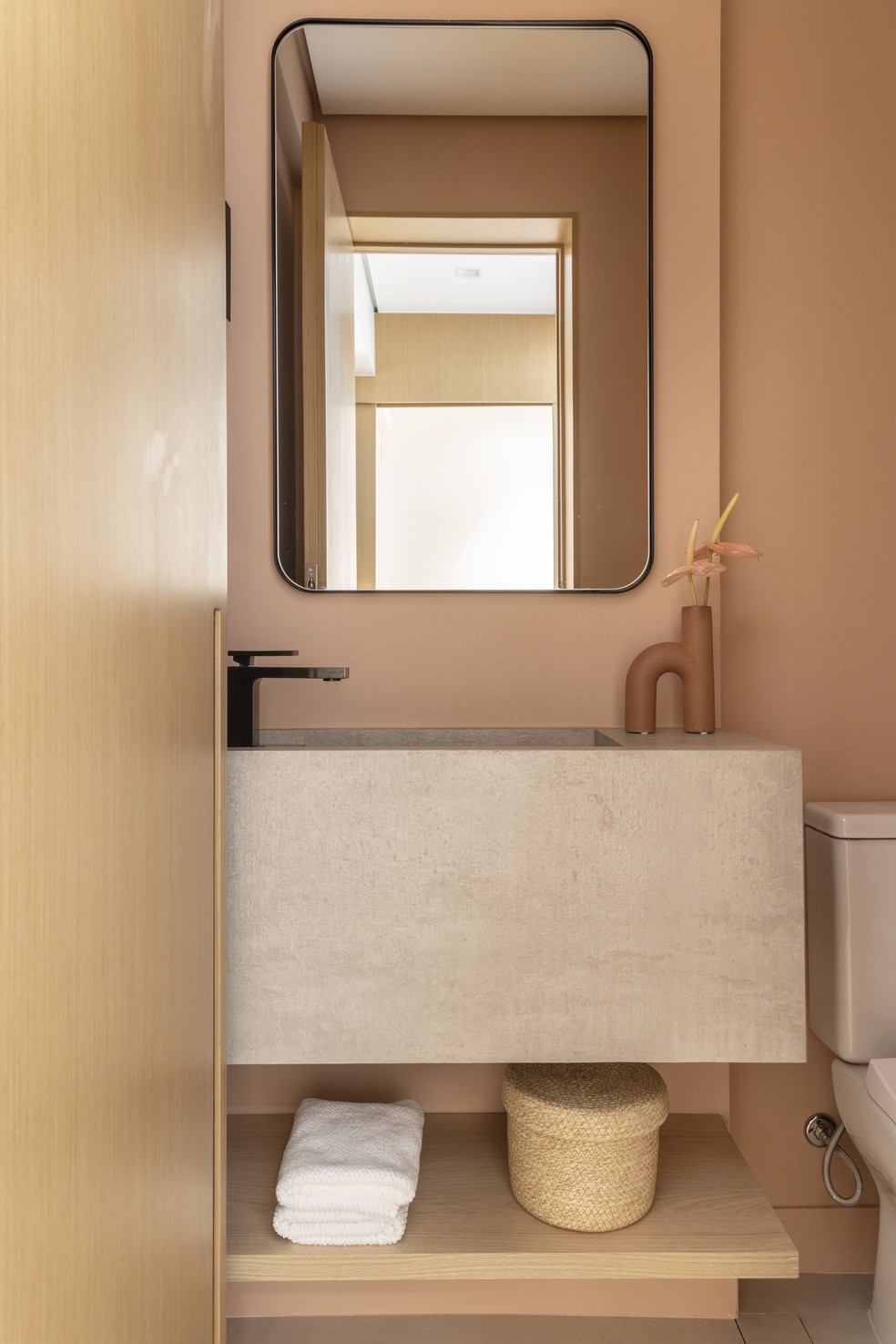 Pêssego: ideias de decoração com a cor de 2024 da Pantone — Foto: Evelyn Müller