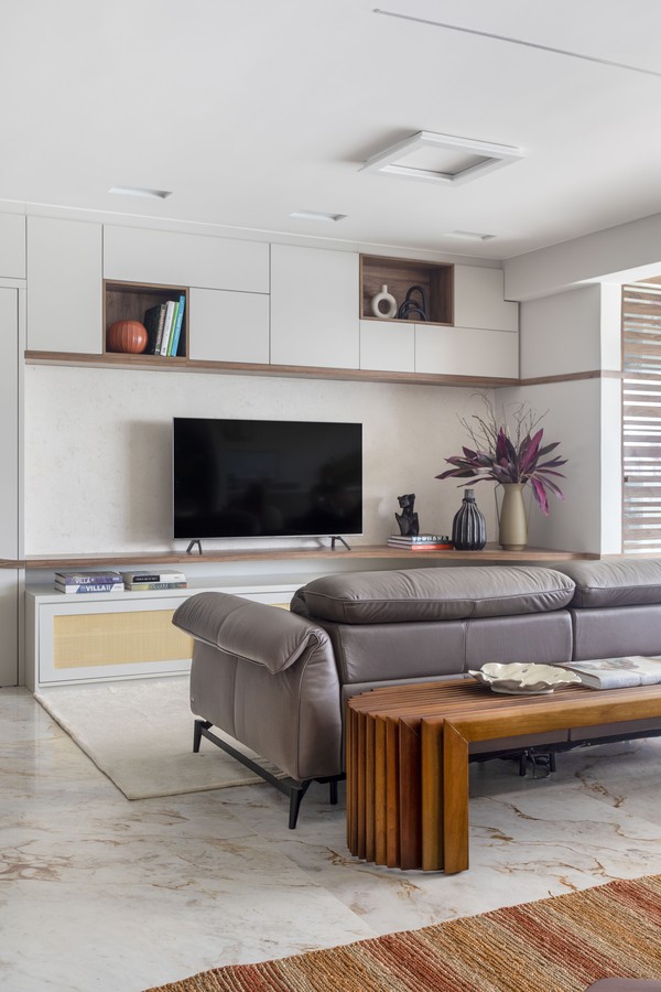 Décor do dia: varanda com sala de jantar integrada à área social
