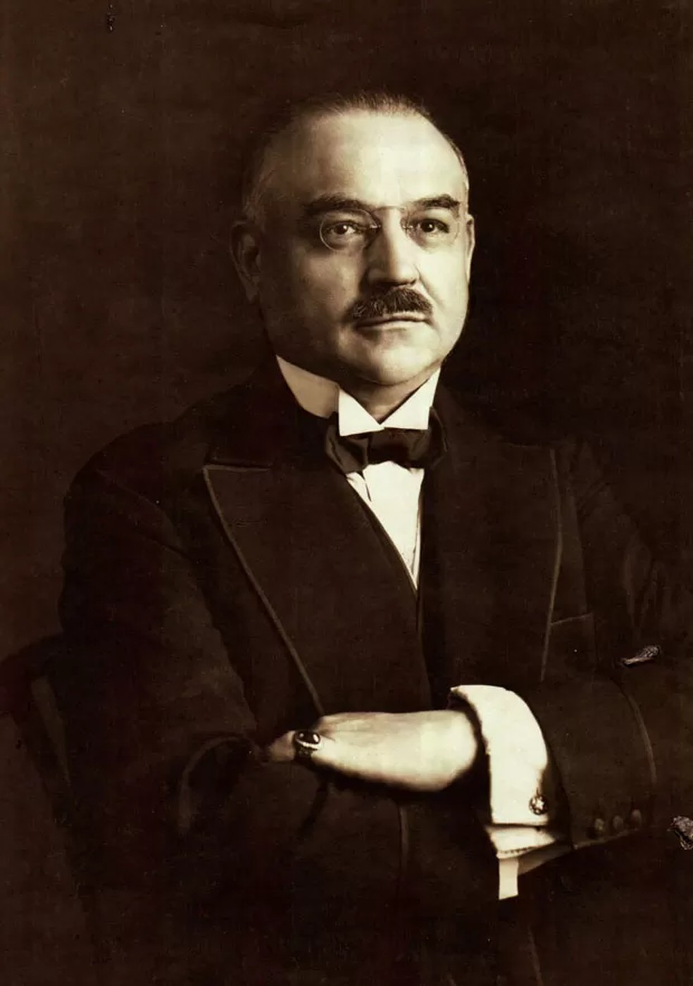 O arquiteto Joseph Gire no início dos anos 1920 — Foto: ACERVO ROBERTO CABOT/ DIVULGAÇÃO