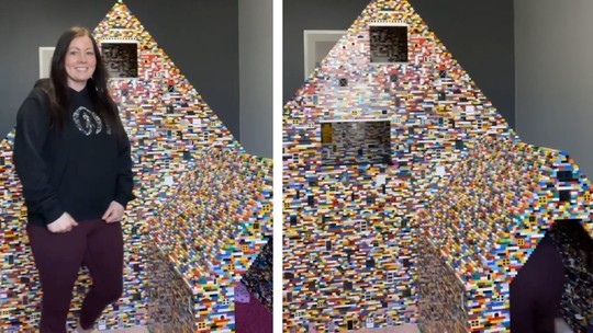 Tiktoker viraliza ao entrar em casa para pets construída com Lego