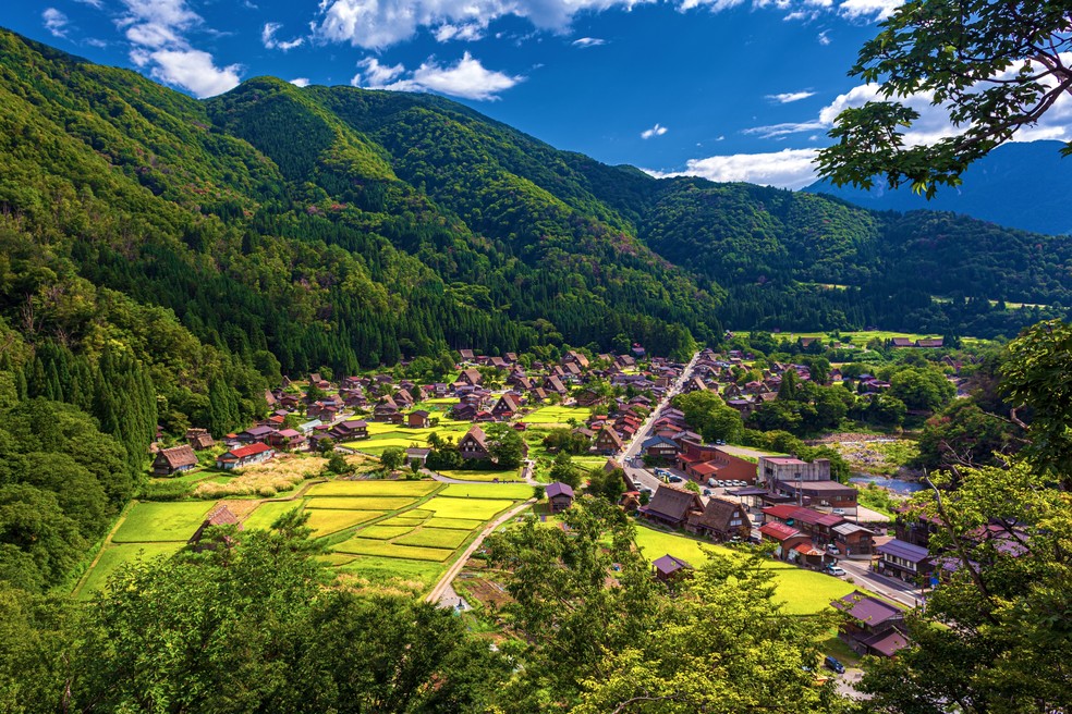 Muitas casas com um grande terreno estão disponíveis na área rural do Japão — Foto: Getty Images