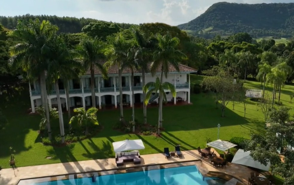 Fazenda de Ana Maria Braga fica em Bofete, no interior de São Paulo — Foto: Reprodução/TV Globo