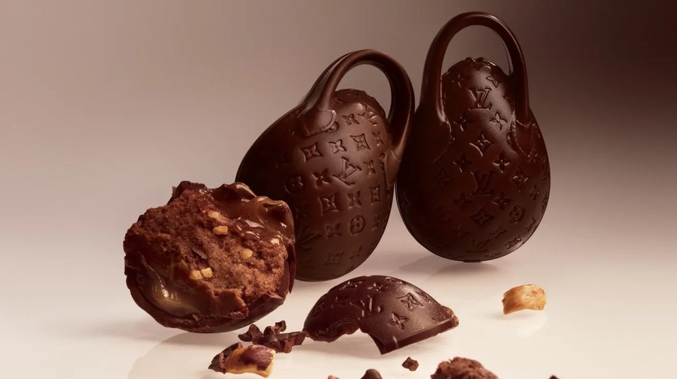 Egg bag: Ovo de Páscoa inspirado em bolsa de grife custa R$ 1.300 — Foto: Divulgação/Louis Vuitton