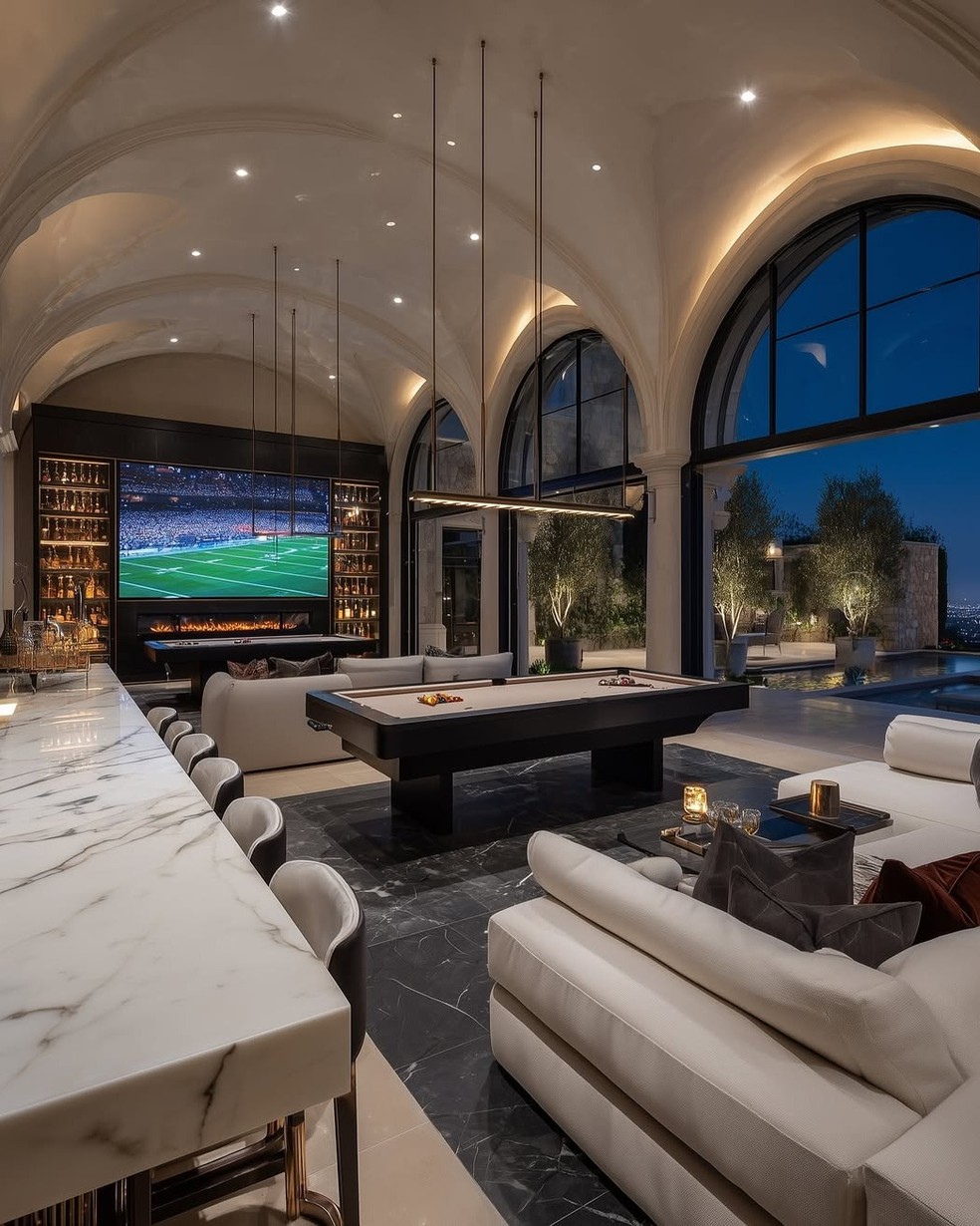 Por dentro de mansão de R$ 3,5 bilhões em Hollywood — Foto: Divulgação