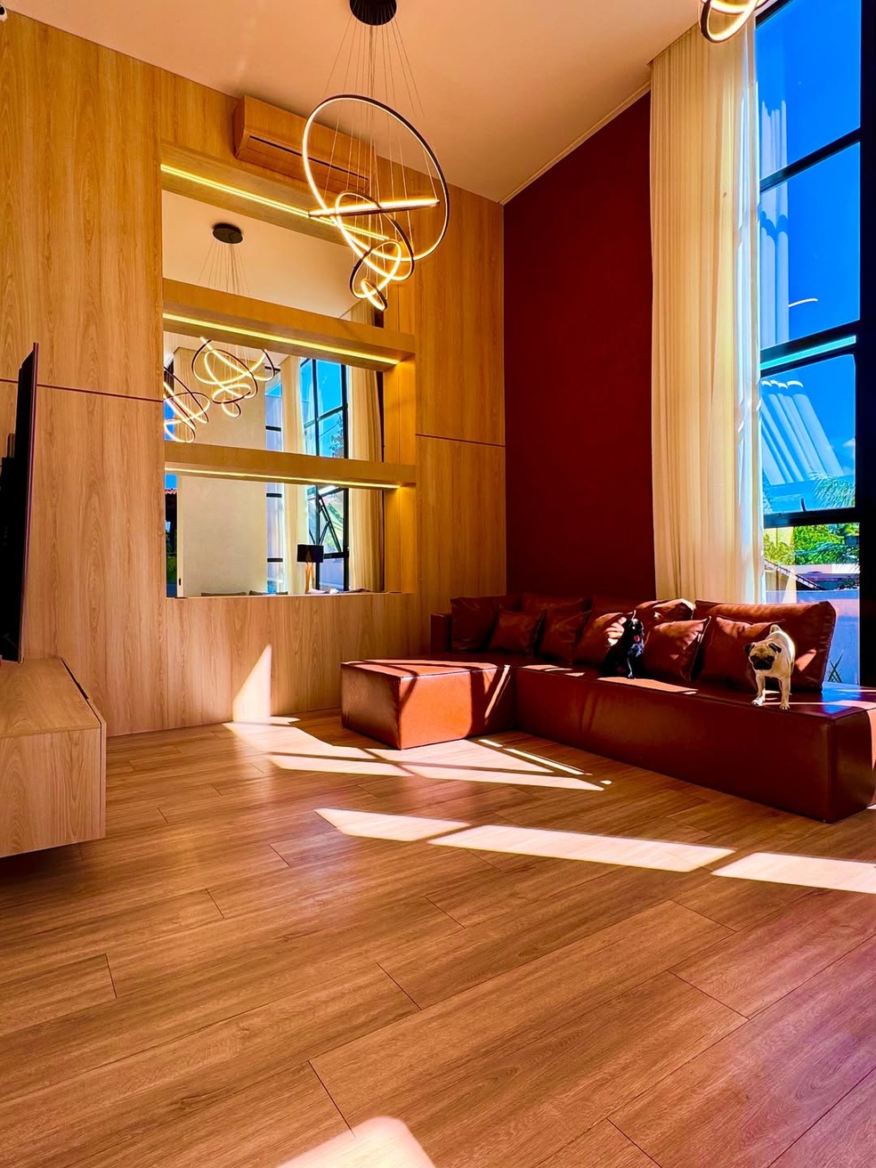 Sala da casa de César Black — Foto: Divulgação