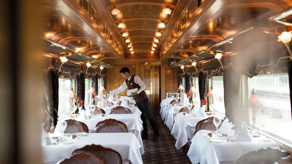 Viagem em trem de luxo pelo Sudeste Asiático dura três noites e custa R$ 16 mil — Foto: Divulgação/Belmond